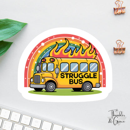 Funny Struggle Bus sticker