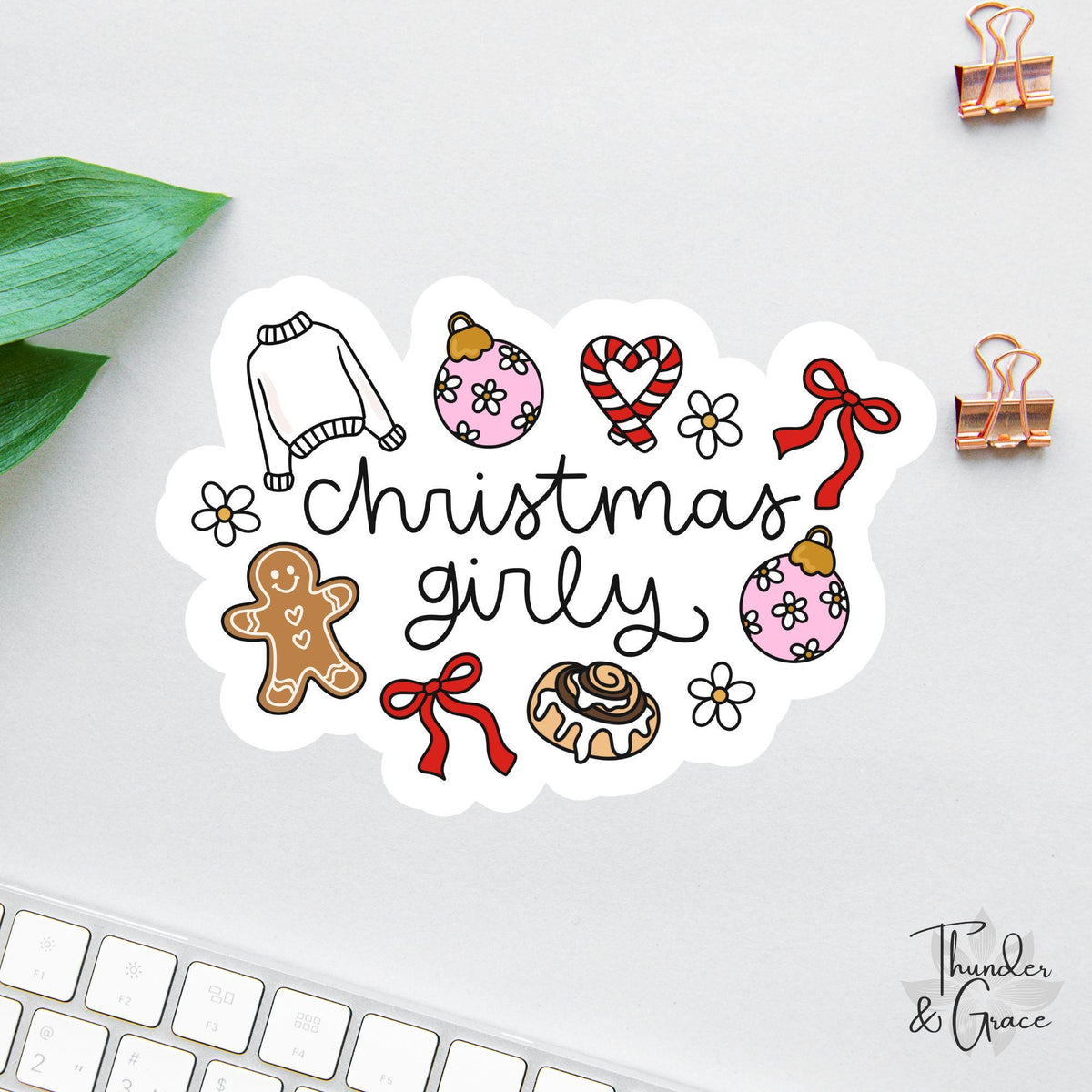 Christmas Girly sticker