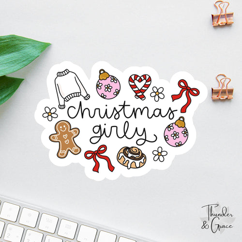 Christmas Girly sticker