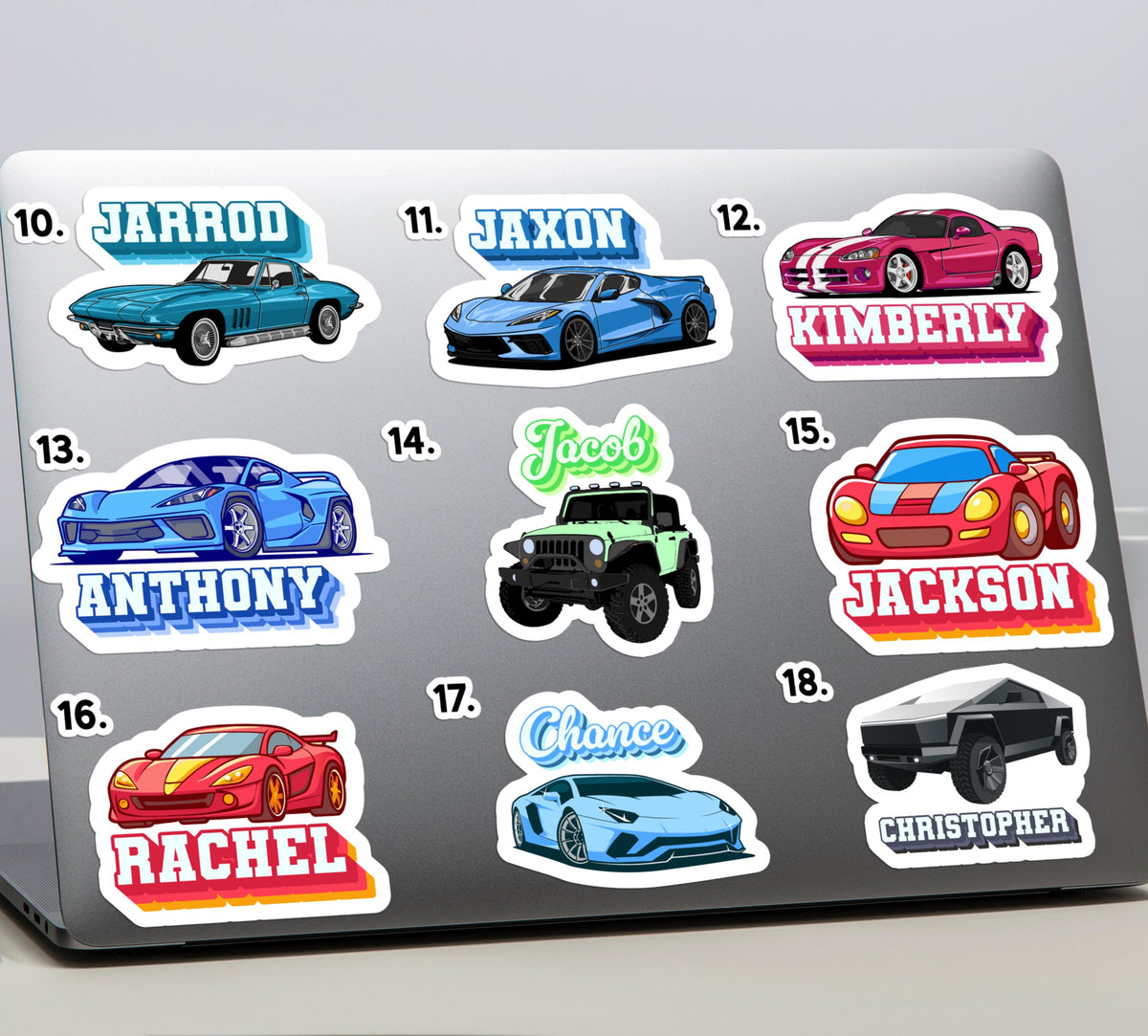 Custom Sports Car sticker, exotic & electric car – view 2