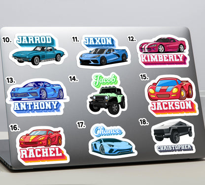 Custom Sports Car sticker, exotic & electric car – view 2