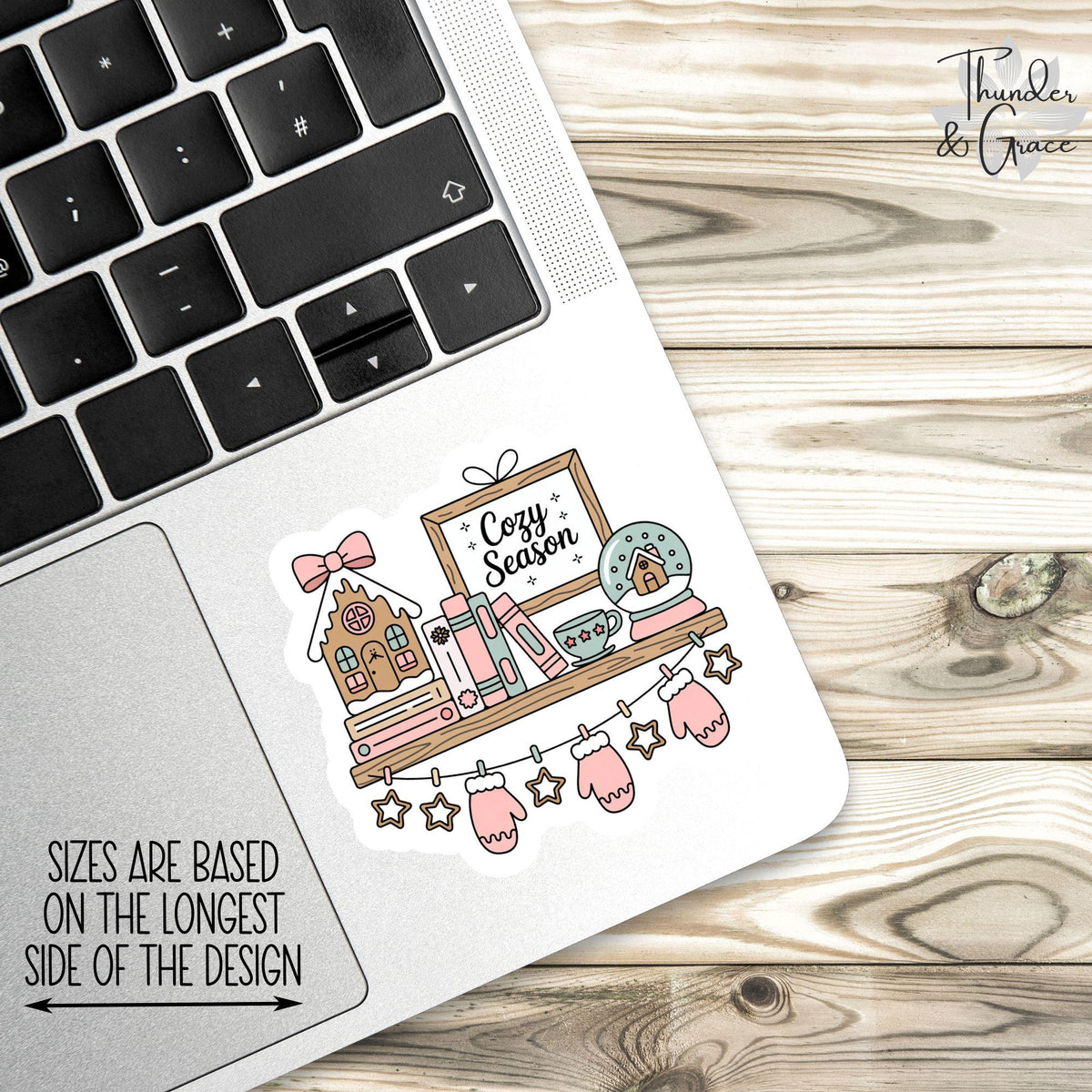 Cozy Season Winter Bookish sticker – view 3