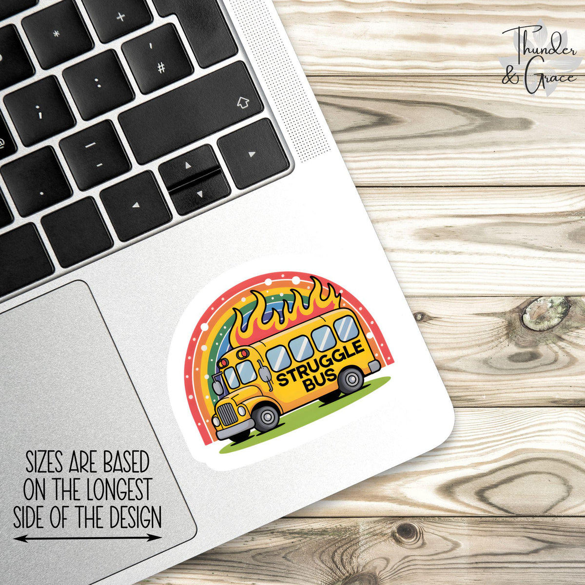 Funny Struggle Bus sticker – view 3