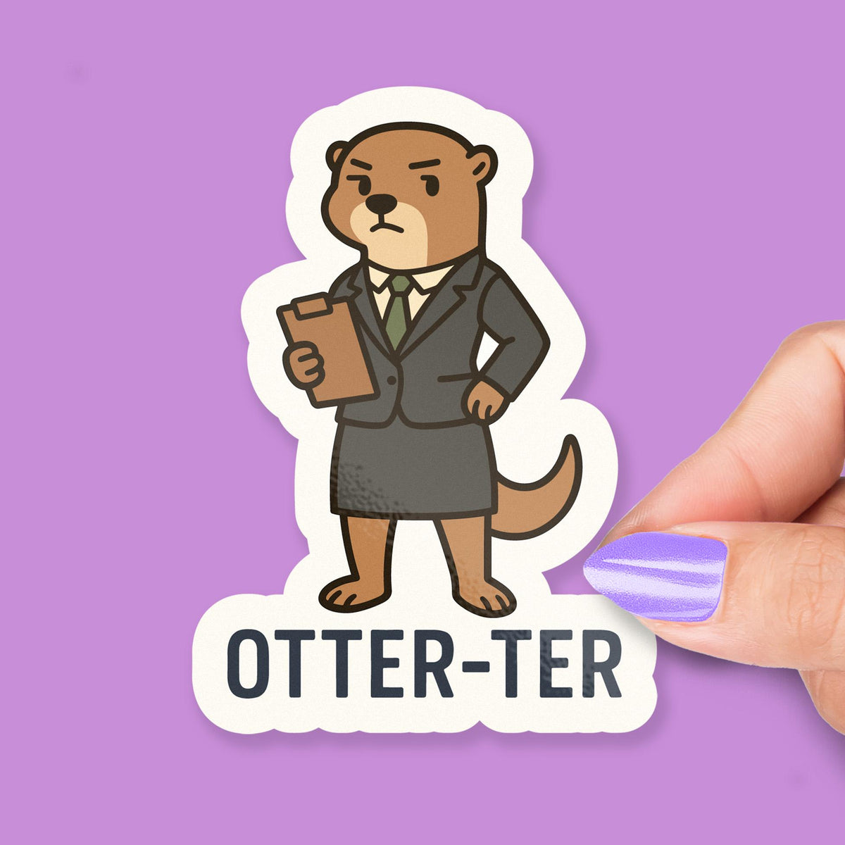 Otter-Ter Auditor Otter for Accountants sticker, finance students