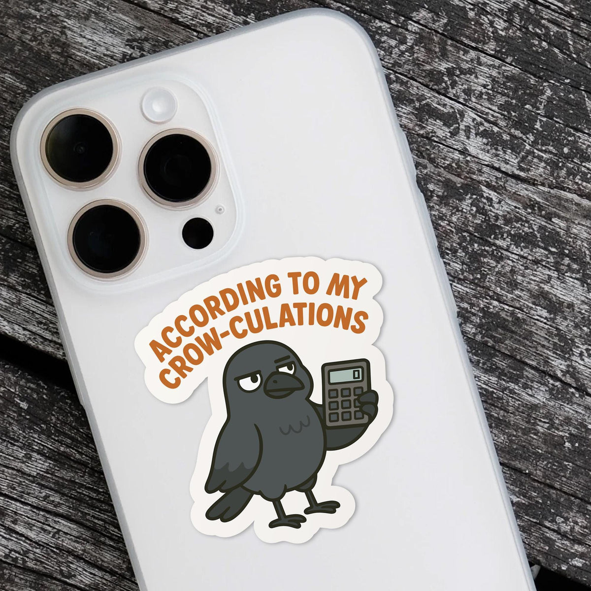 According to My Crow-culations Crow for Accountants sticker, finance students – view 2