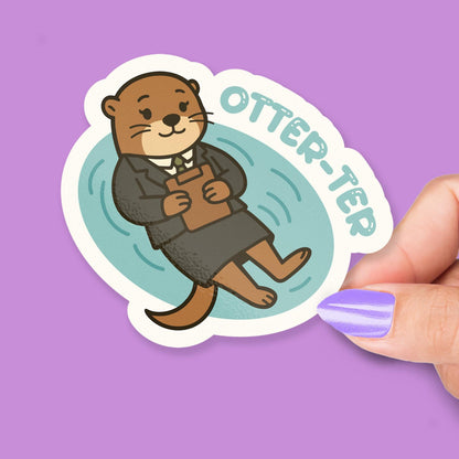 Otter-Ter Auditor Otter for Accountants sticker, finance students