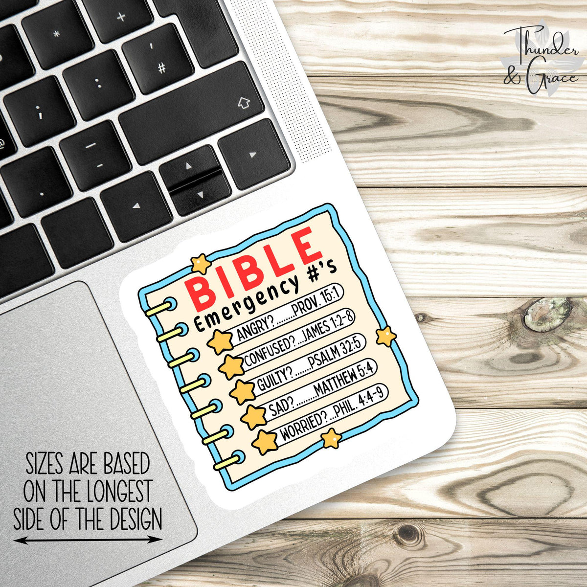 Bible Emergency Numbers sticker – view 3