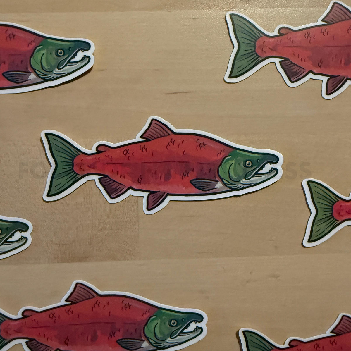 Sockeye Salmon sticker – view 2
