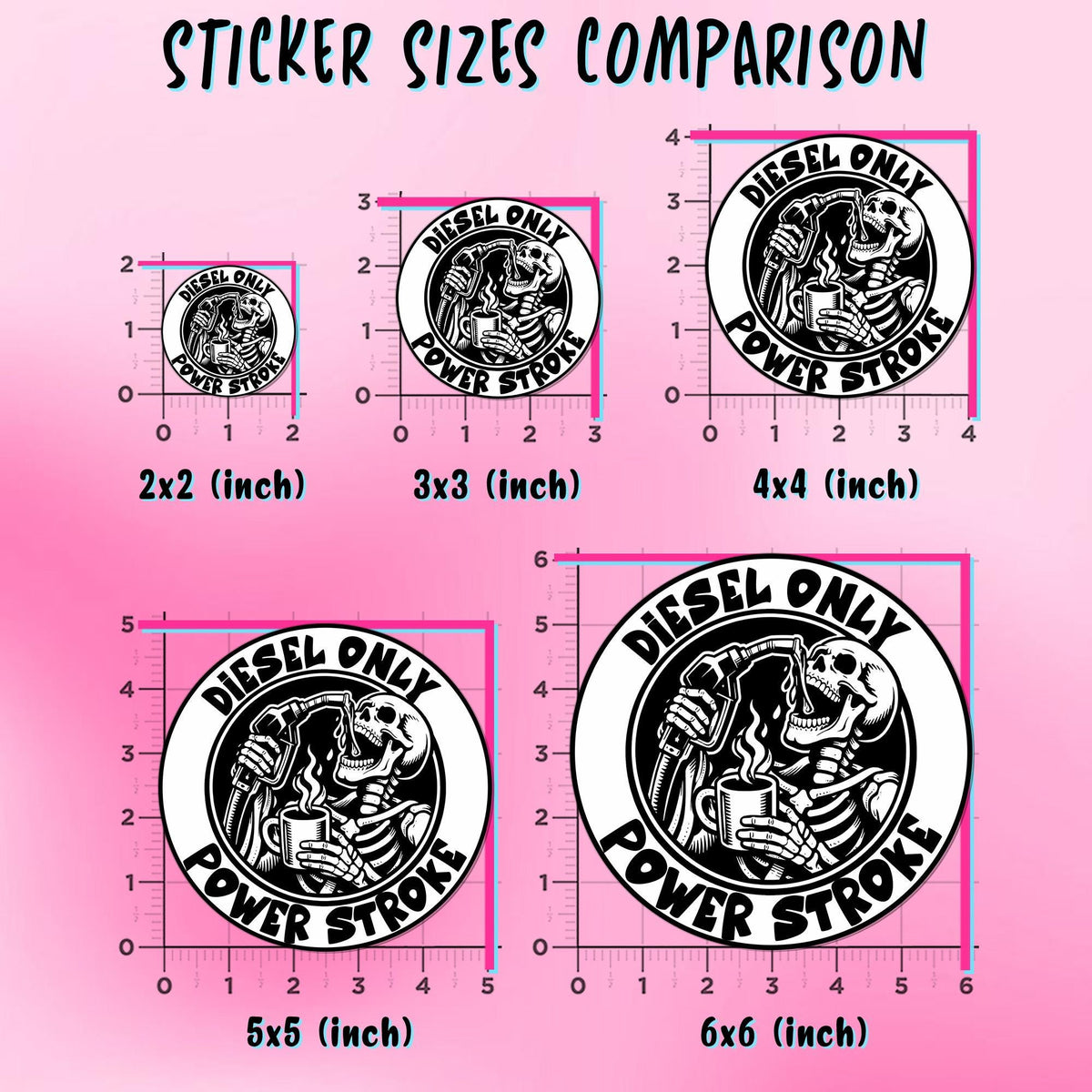 Diesel Only Skeleton Sticker by Stickreews — view 2