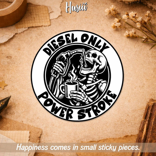 Diesel Only Skeleton Sticker by Stickreews