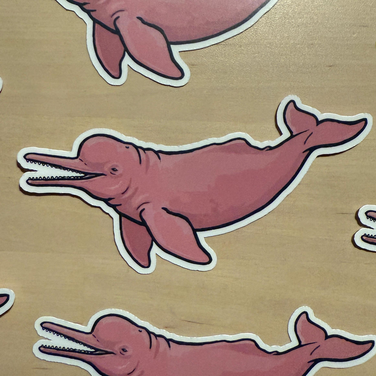 River Dolphin sticker, freshwater cetacean – view 2
