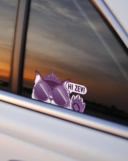 Princess Donut Window Decal – Bumper Sticker – view 3