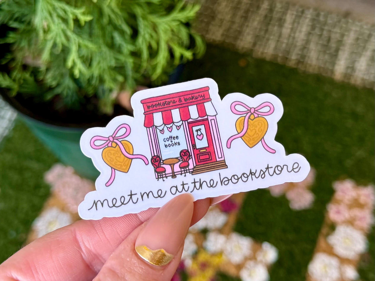 Meet Me at the Bookstore sticker