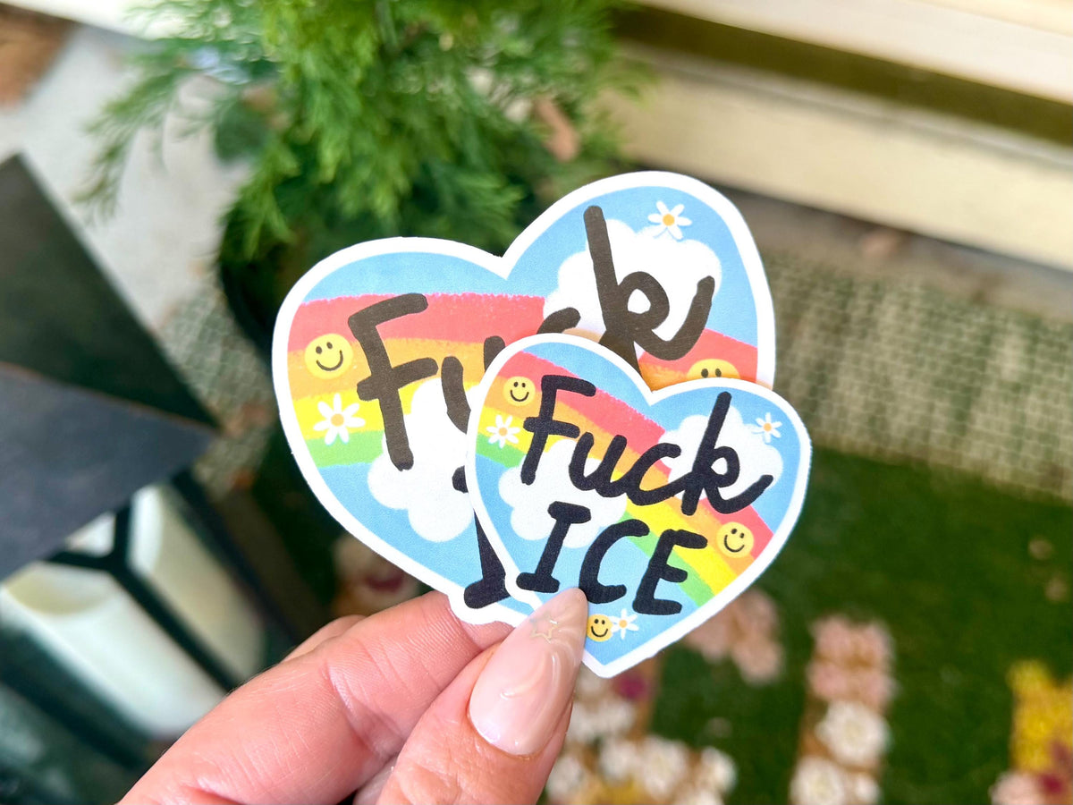F*ck Ice sticker, social justice – view 2