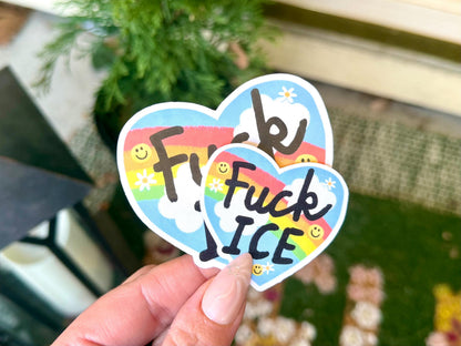 F*ck Ice sticker, social justice – view 2