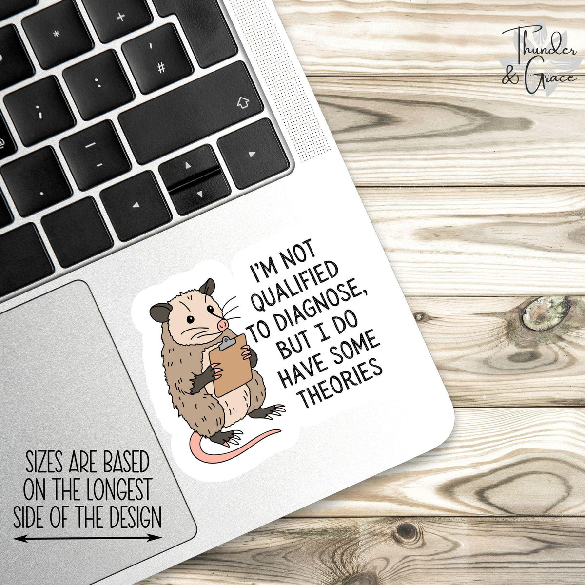 I'm Not Qualified to Diagnose sticker – view 3