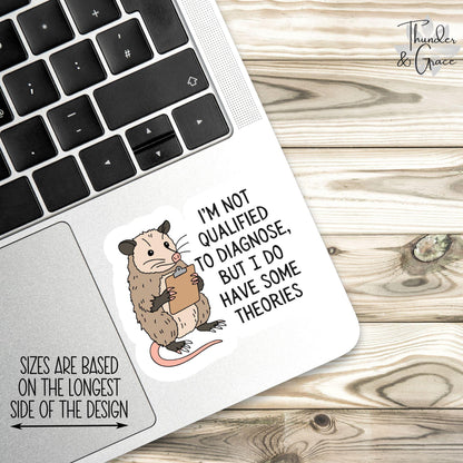 I'm Not Qualified to Diagnose sticker – view 3