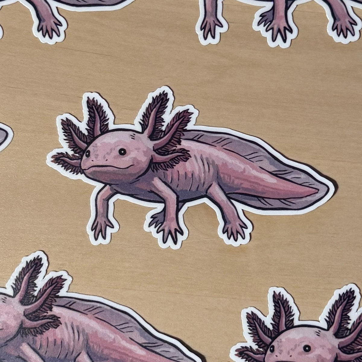 Axolotl sticker, mexican walking fish – view 2