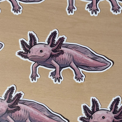 Axolotl sticker, mexican walking fish – view 2