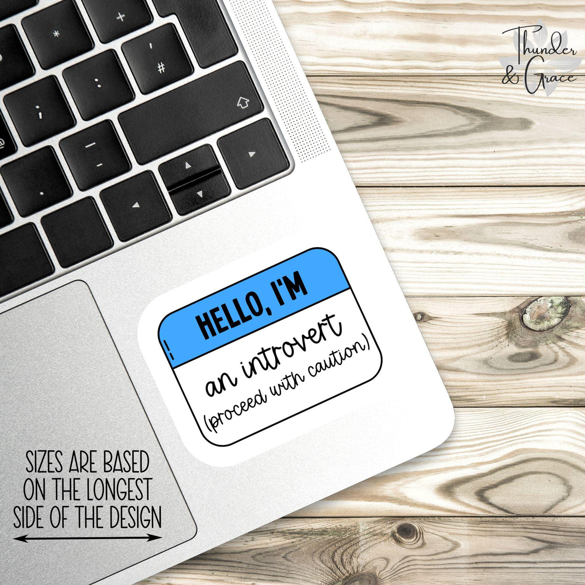 Hello I'm an Introvert sticker, proceed with caution – view 3