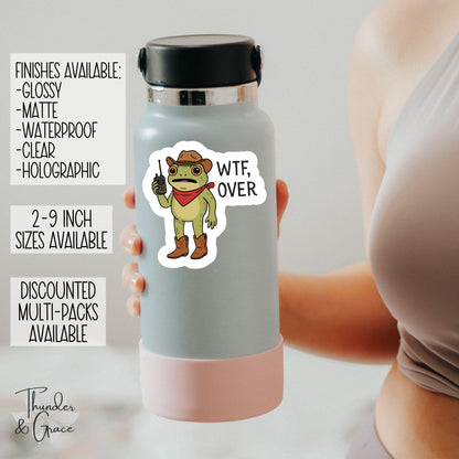 WTF Over sticker – view 2