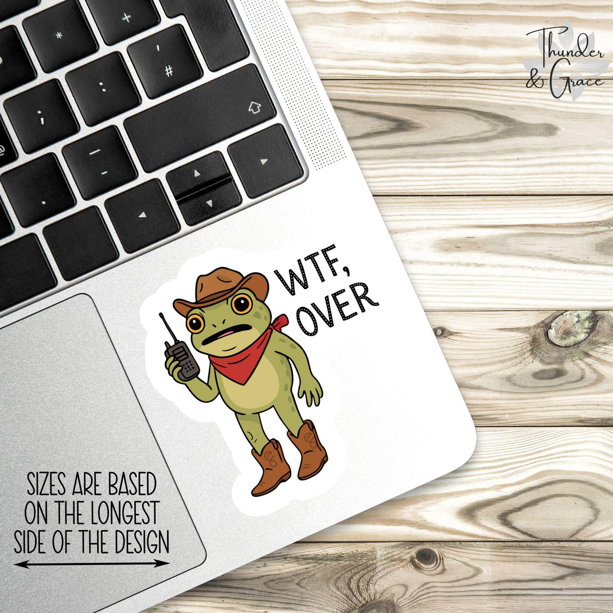 WTF Over sticker – view 3