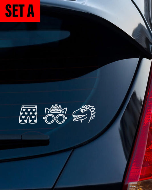Dungeon Crawler Carl Heart Boxers & Party Car Decals
