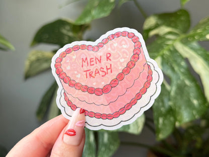 Men R Trash sticker – view 2