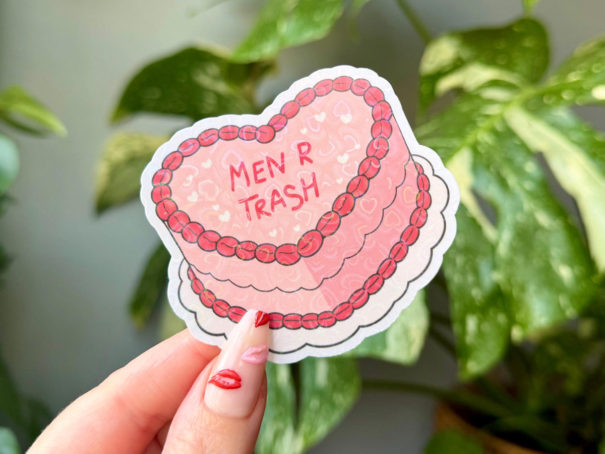 Men R Trash sticker