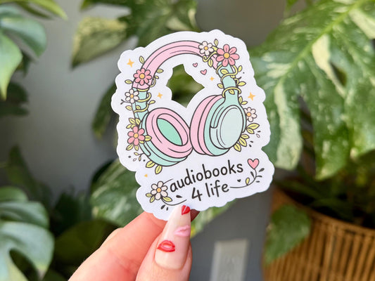 Audiobooks 4 Life sticker, social justice