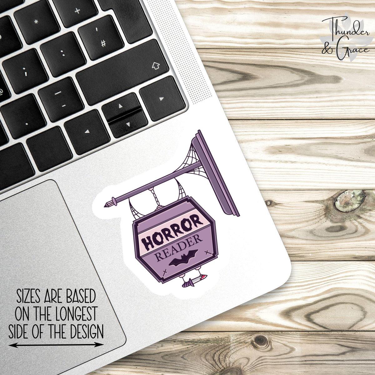 Fantasy Bookstore Sign sticker – view 3