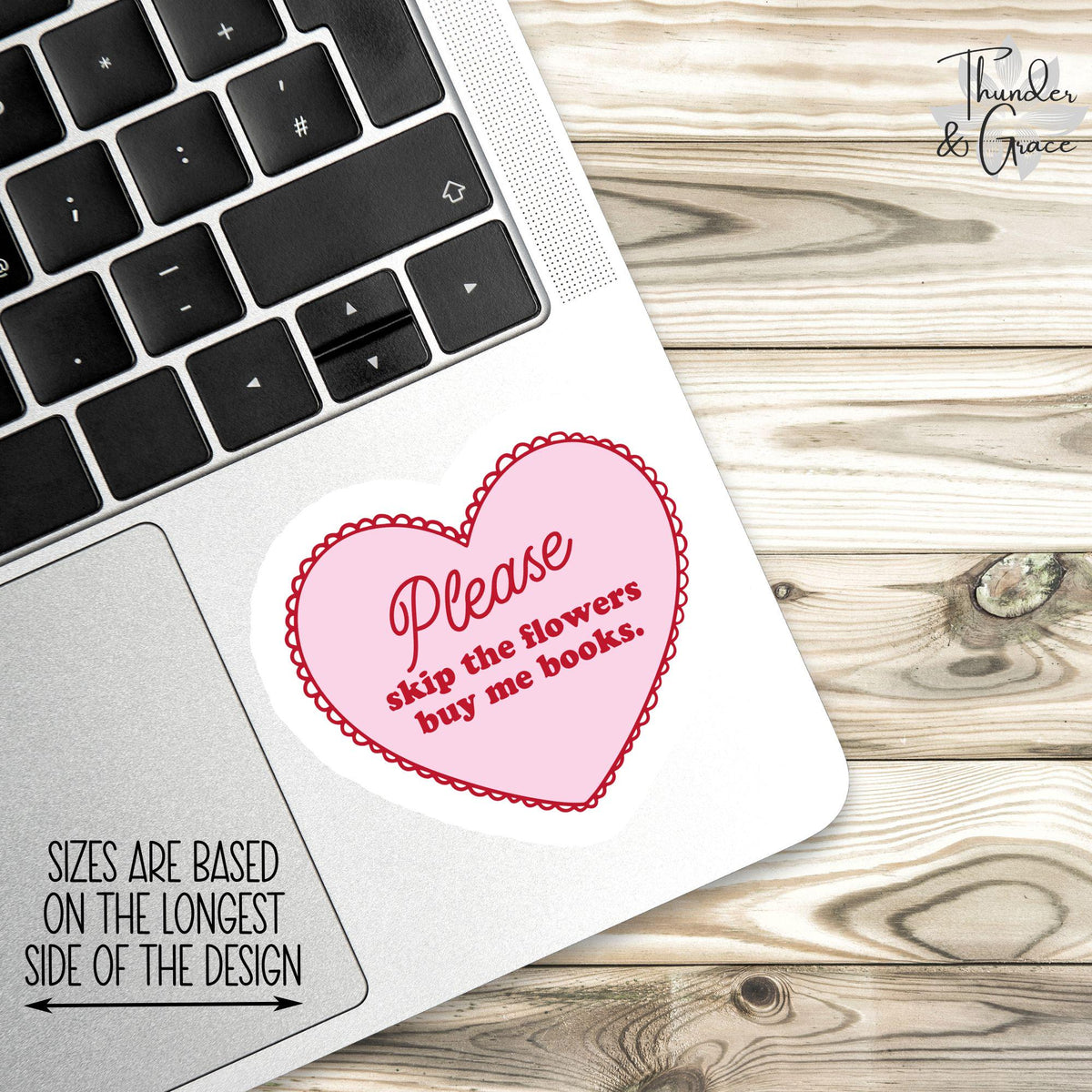 Please Skip the Flowers sticker – view 3