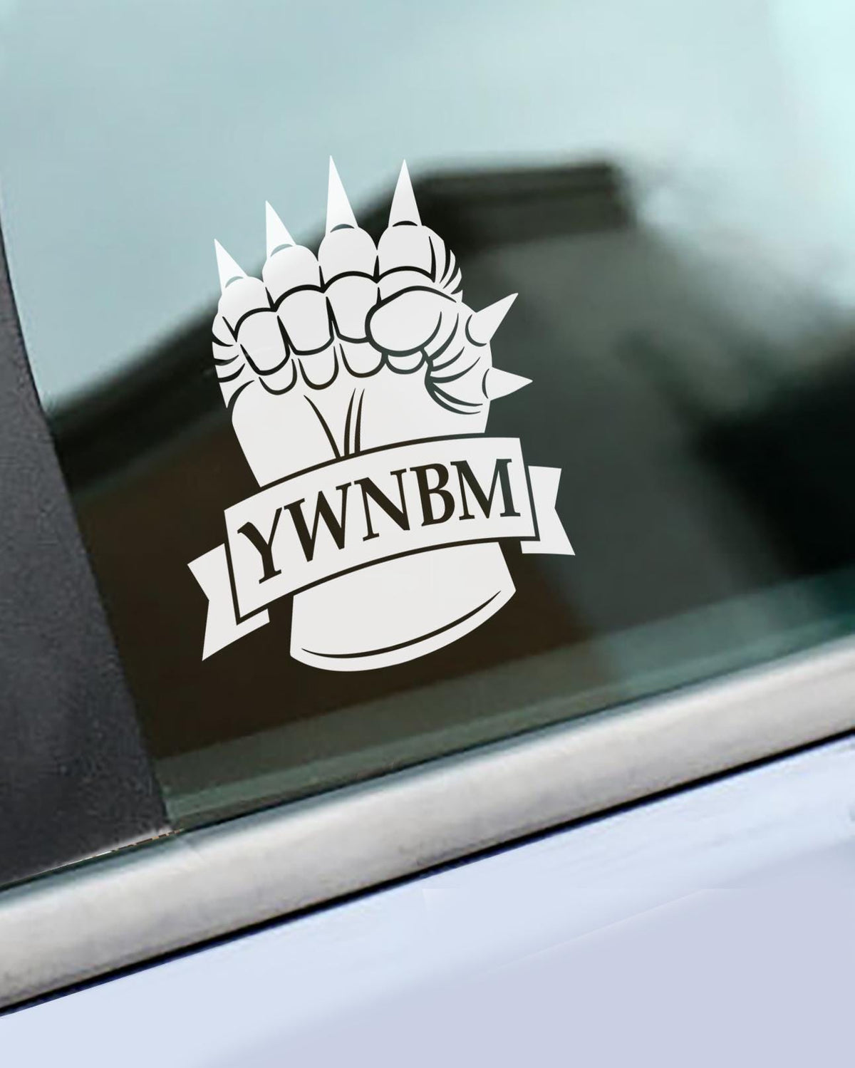 You Will Not Break Me Car Decal – White Vinyl – view 4