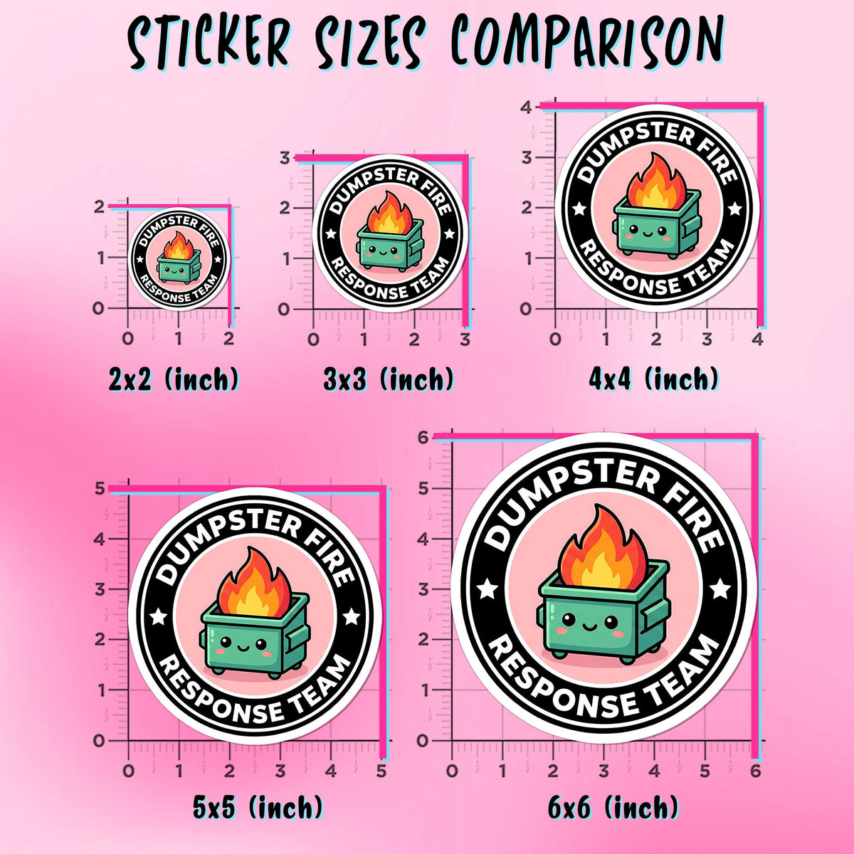 Dumpster Fire Response Team Sticker by Stickreews — view 2
