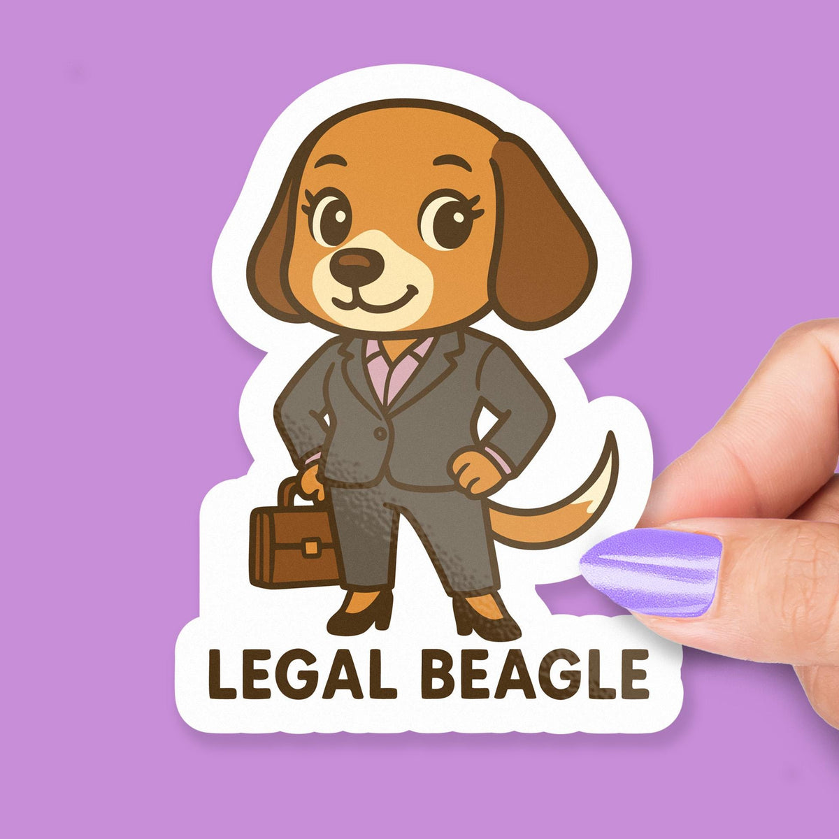 Legal Beagle sticker – view 2