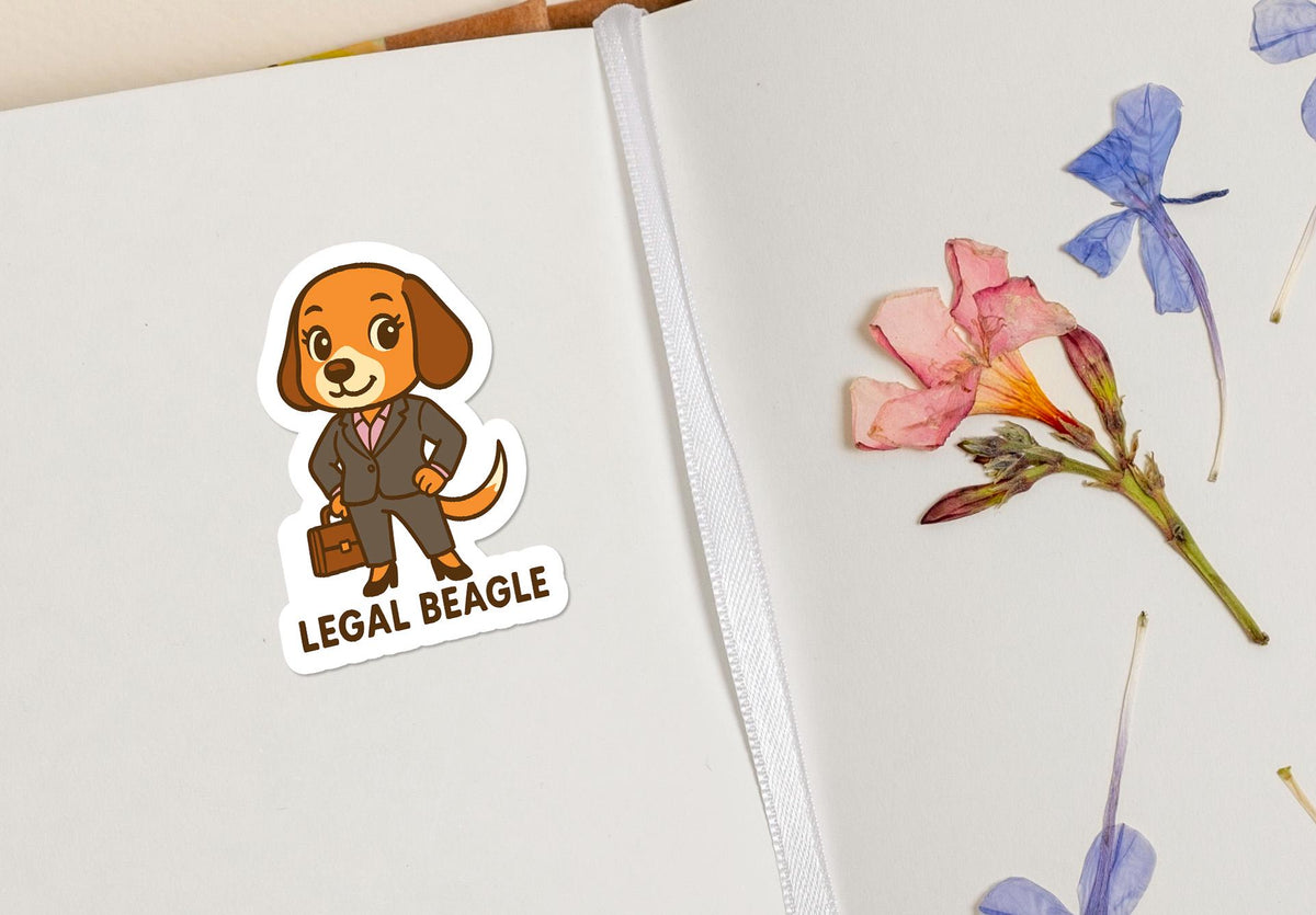 Legal Beagle sticker – view 4