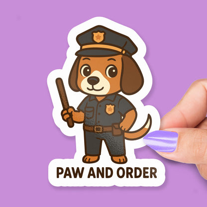 Paw and Order sticker – view 3