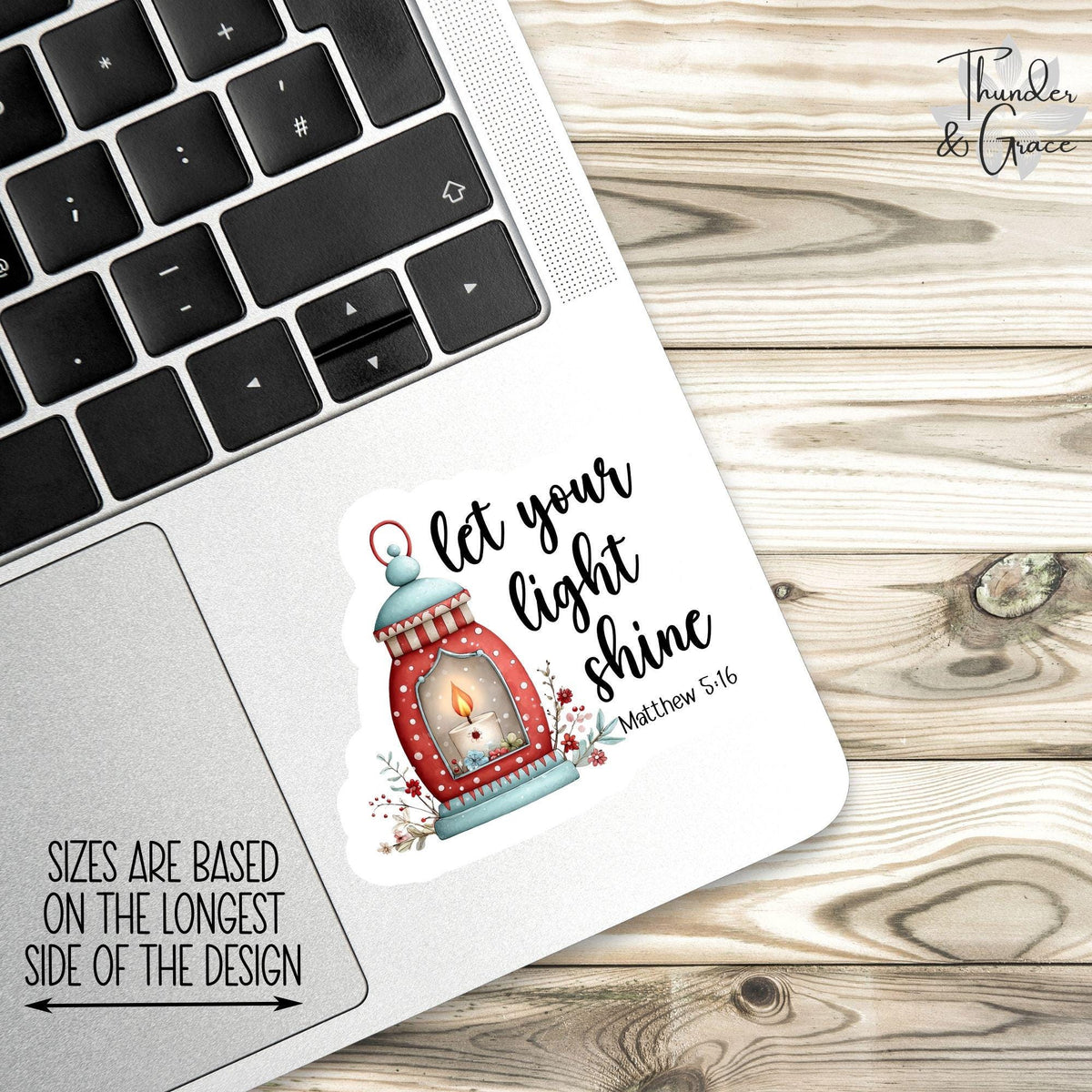 Let Your Light Shine sticker – view 3