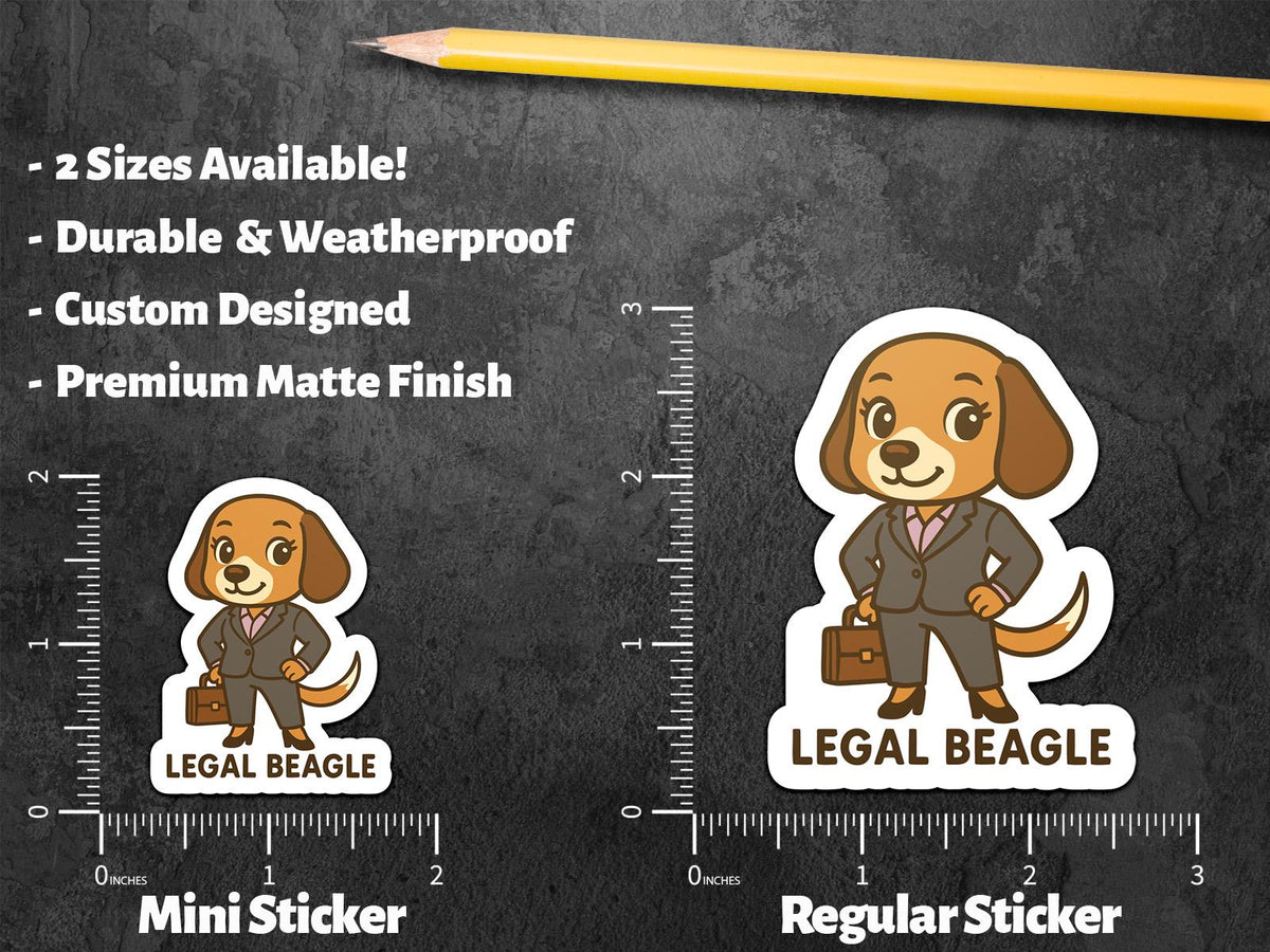 Legal Beagle sticker – view 3
