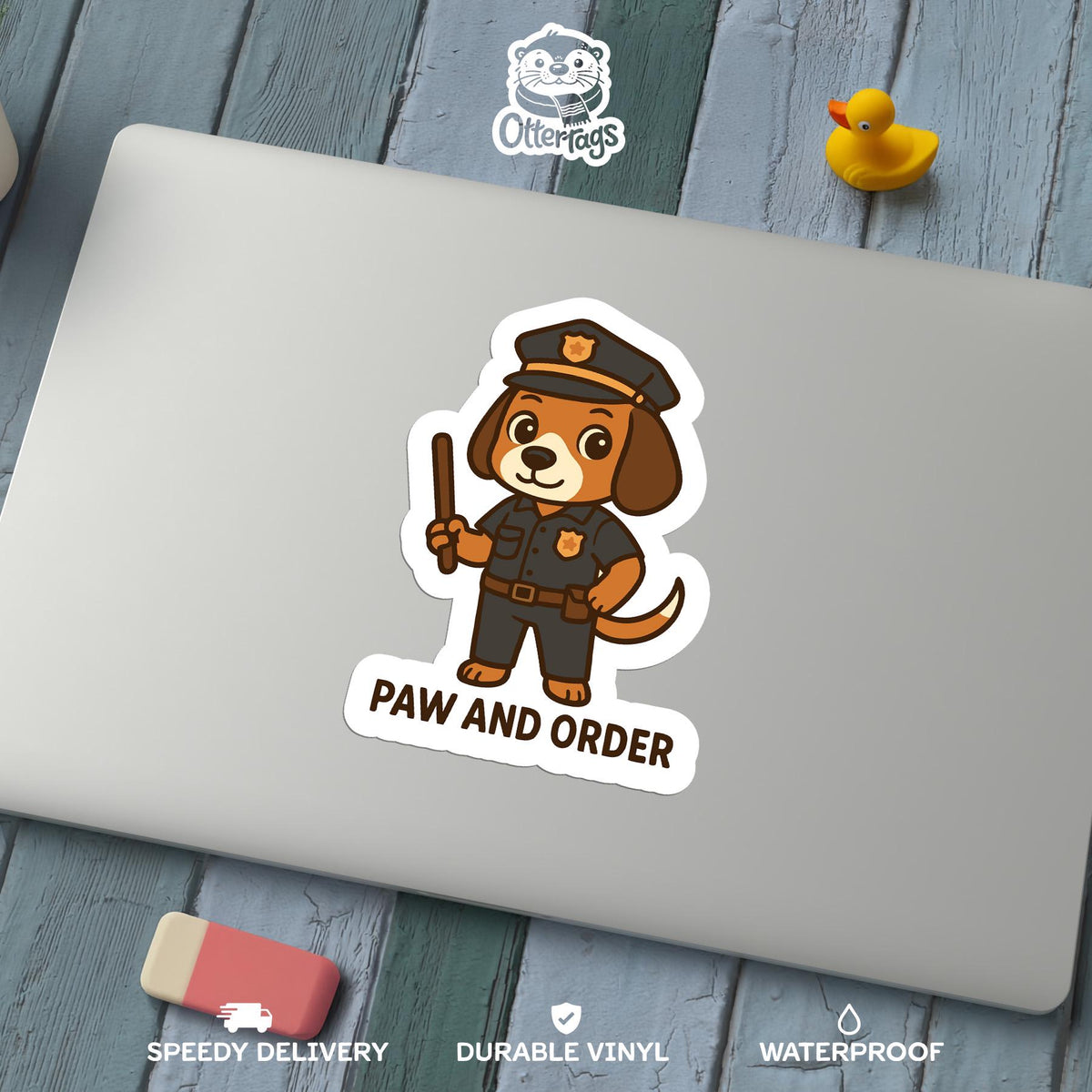 Paw and Order sticker – view 2