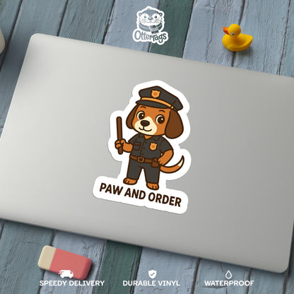 Paw and Order sticker – view 2
