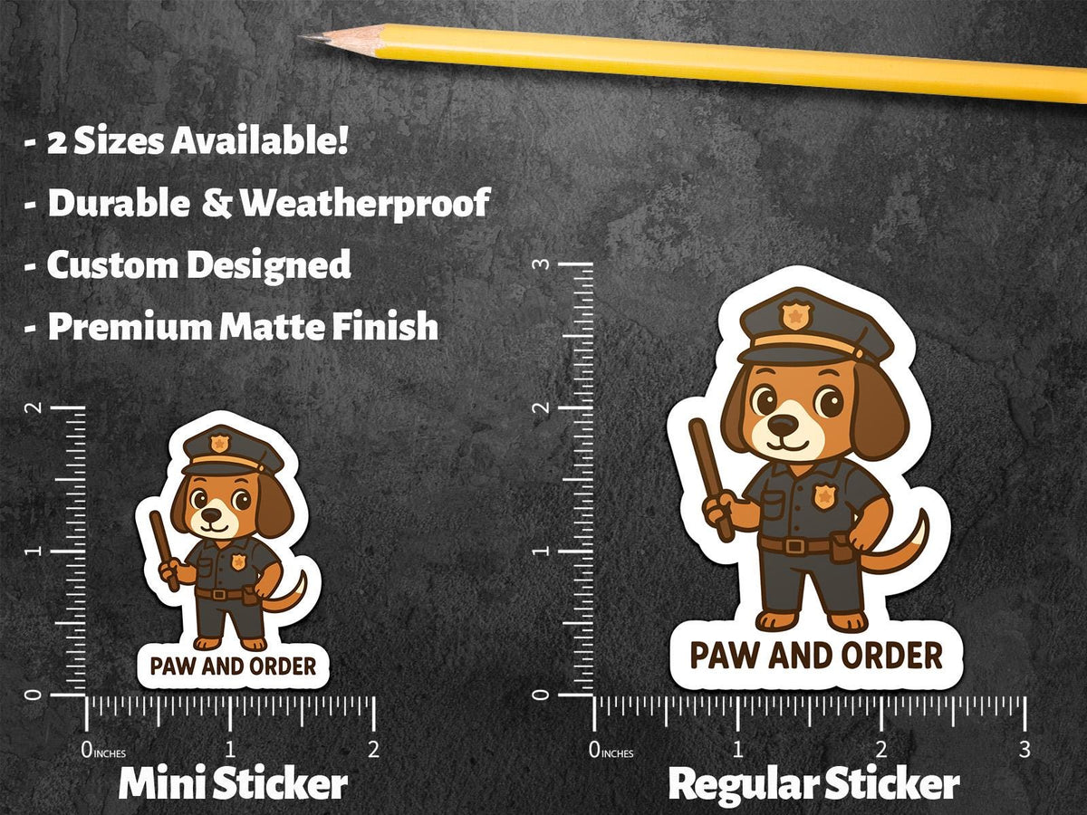 Paw and Order sticker – view 4