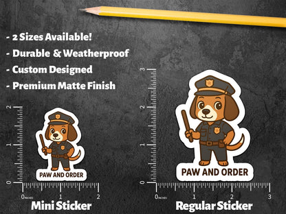 Paw and Order sticker – view 4