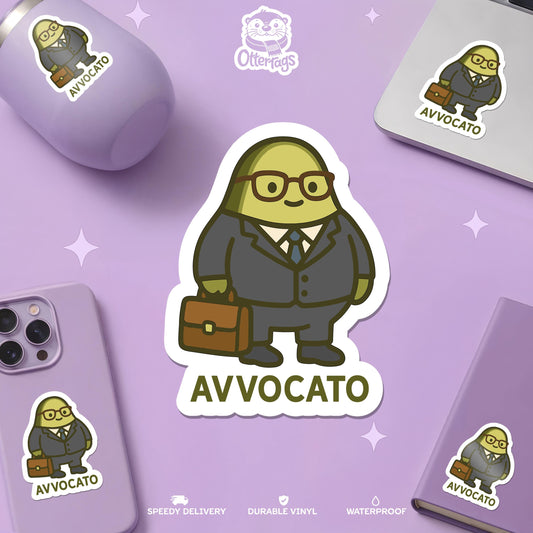 Avvocato Avocado Lawyer sticker