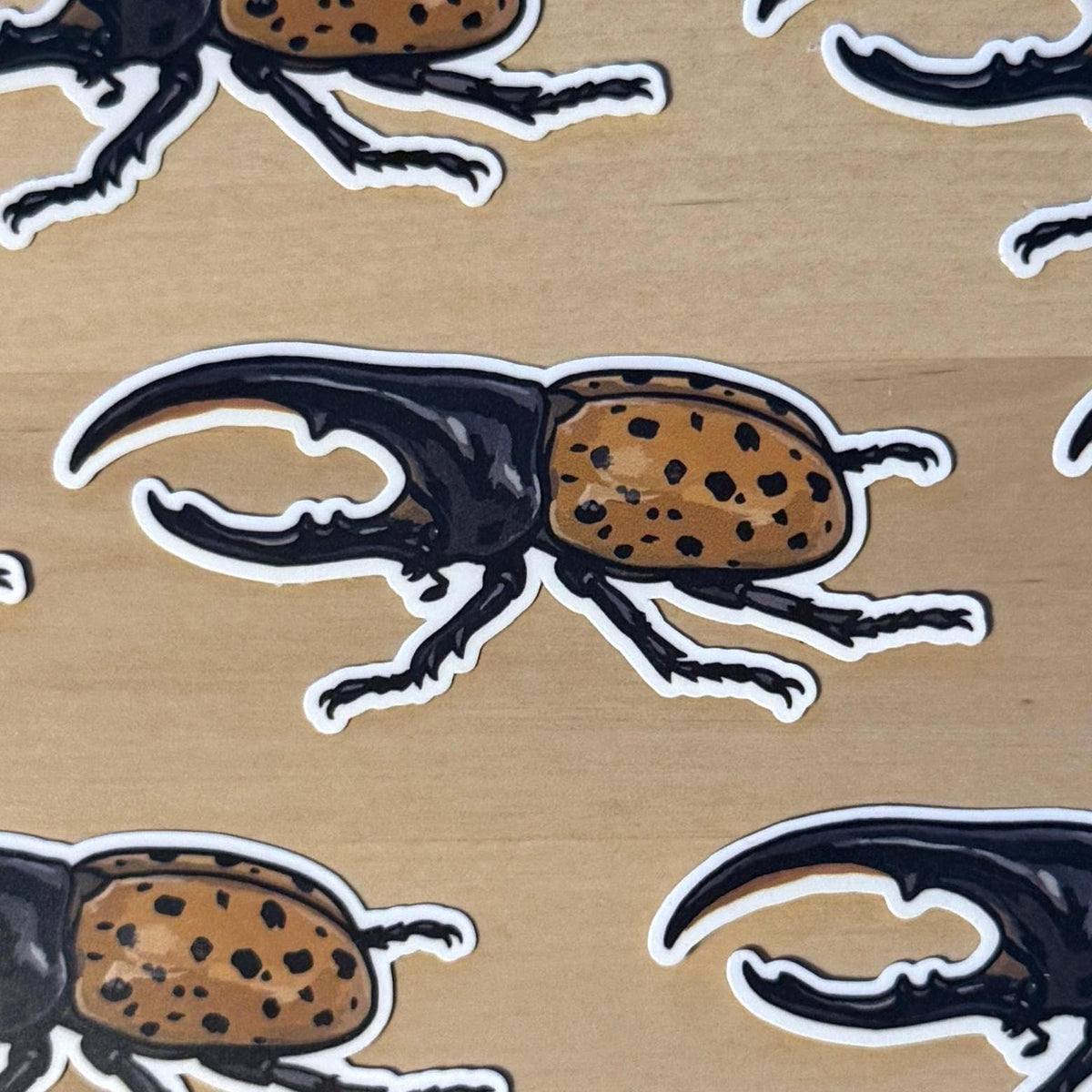 Hercules Beetle sticker, dynastes hercules – view 2