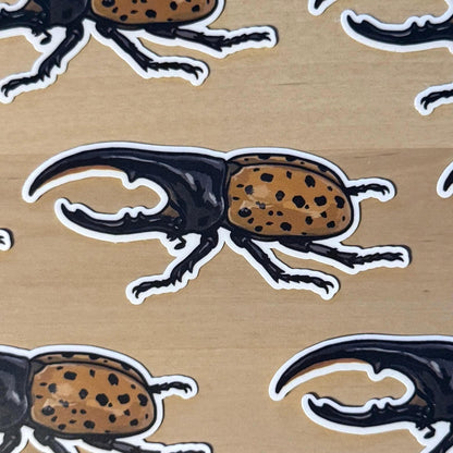 Hercules Beetle sticker, dynastes hercules – view 2