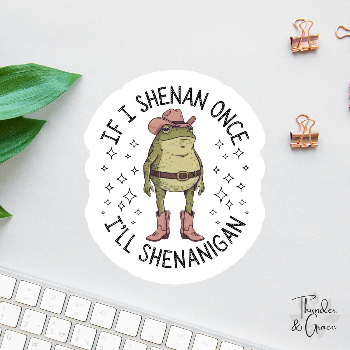 If I Shenan Once I'll Shenanigan sticker