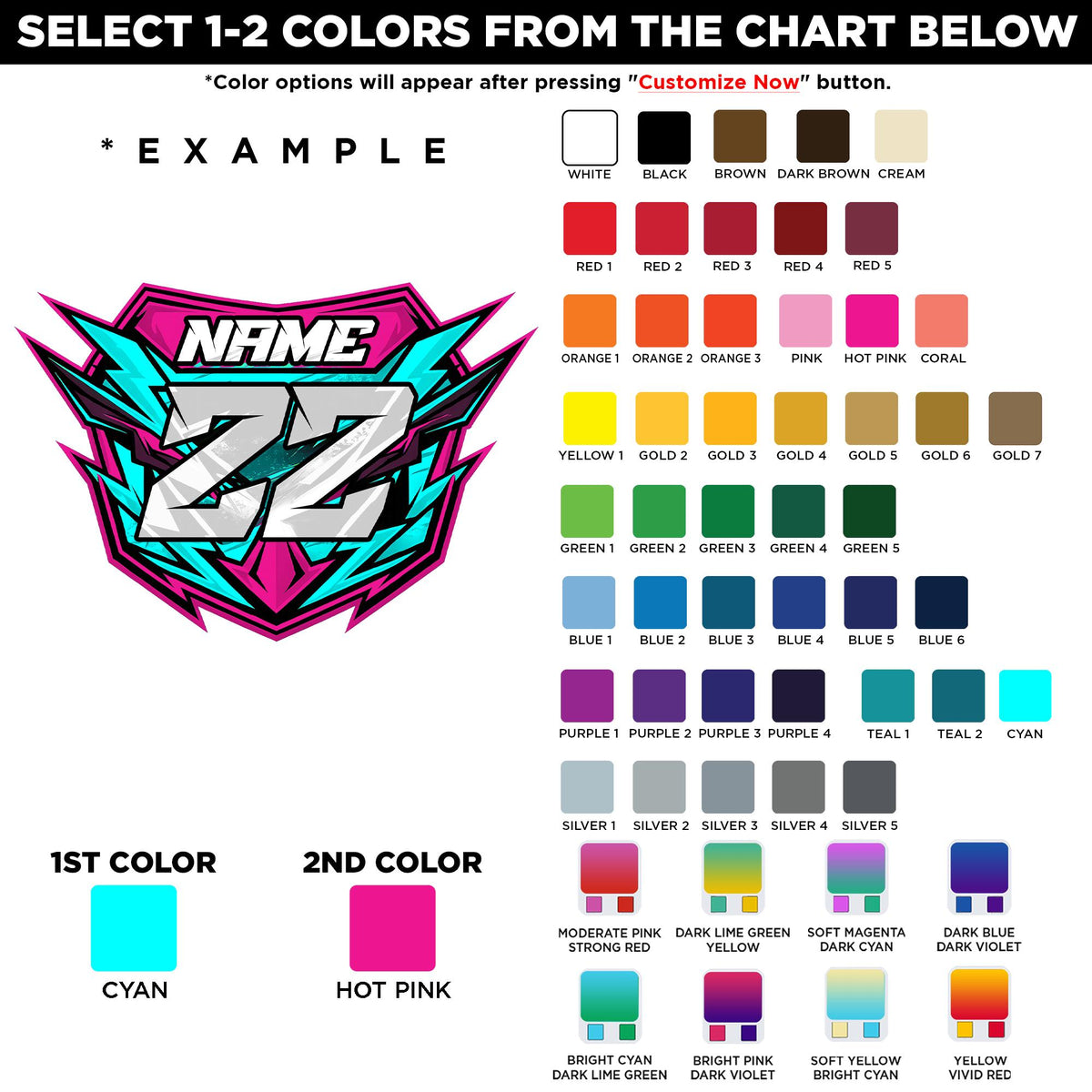 Custom Racing Number Shield Decal by Stickreews — view 2