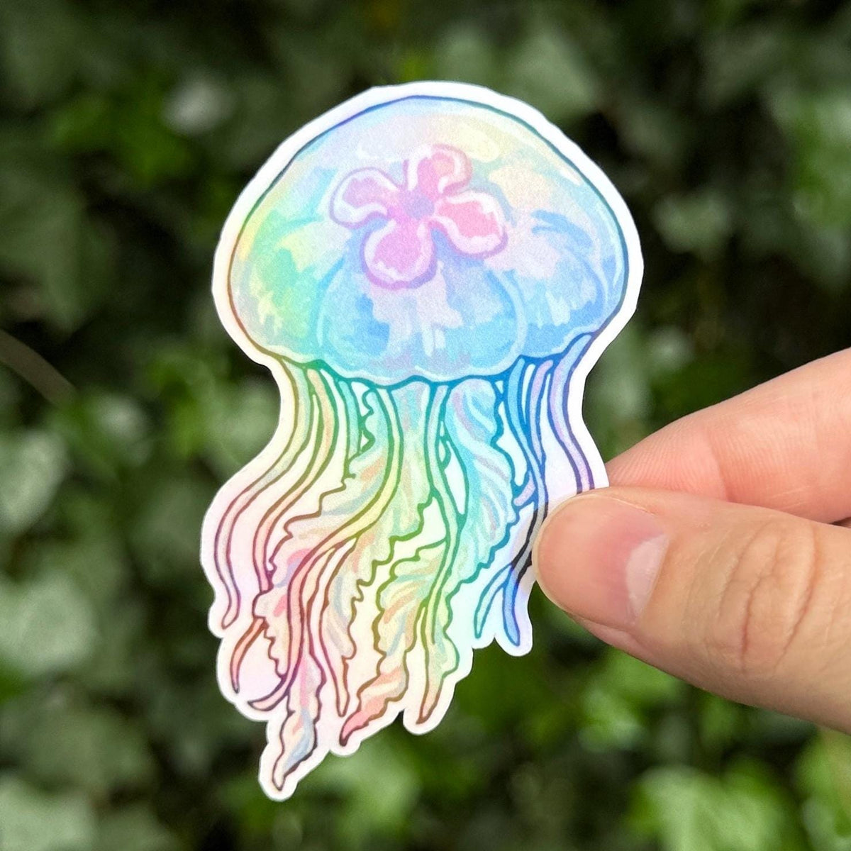 Moon Jellyfish sticker, sea creature – view 3