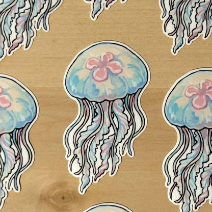 Moon Jellyfish sticker, sea creature – view 4